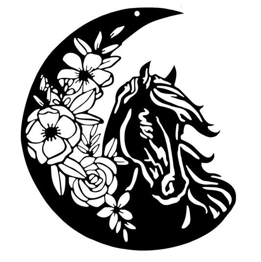 Floral Horse Moon