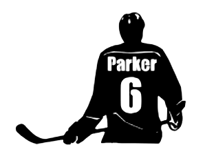 Hockey Player with Custom Name