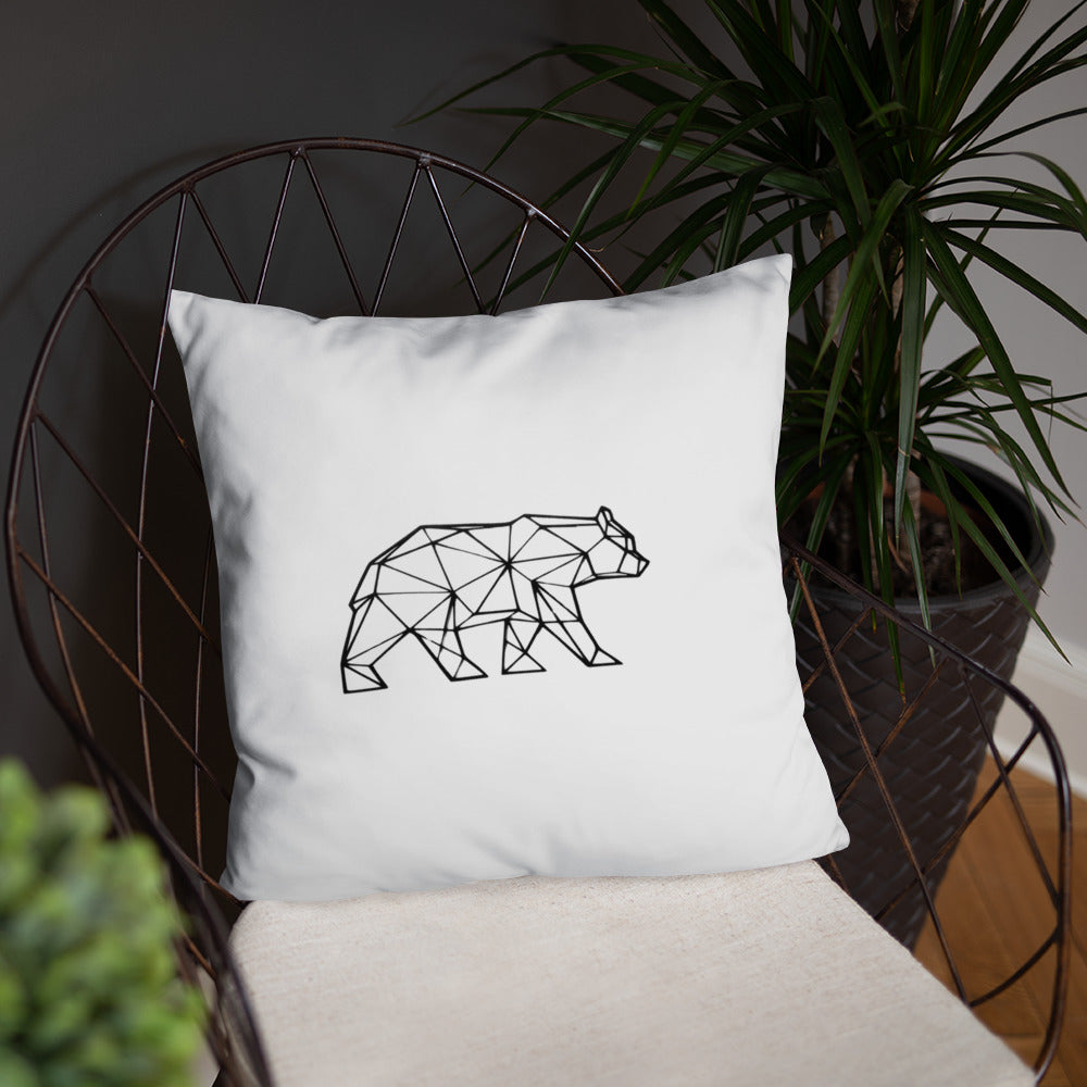 Wireframe Bear Pillow