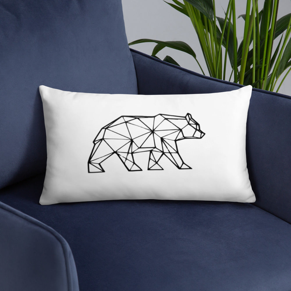 Wireframe Bear Pillow