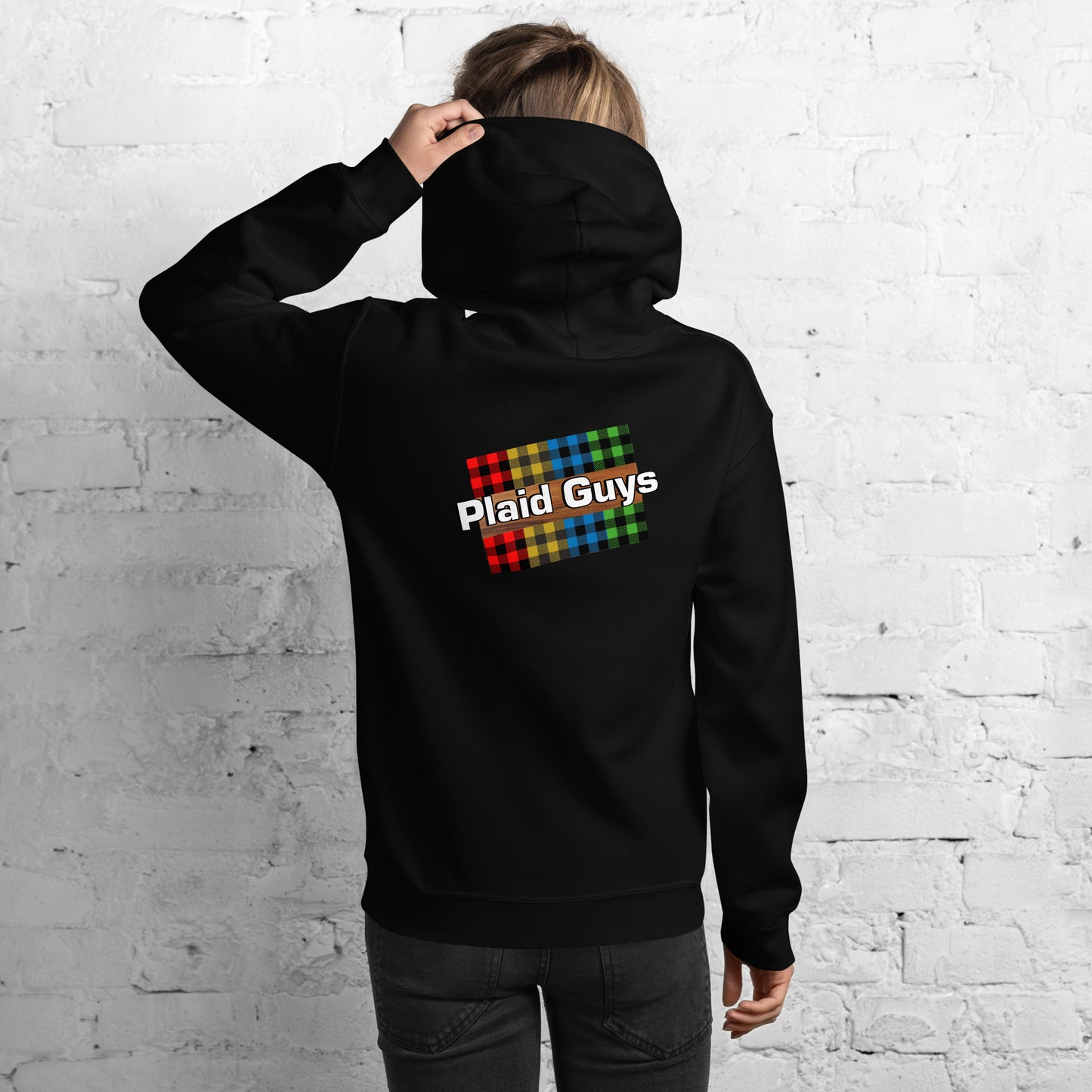 Unisex Hoodie - Plaid Guys Logos