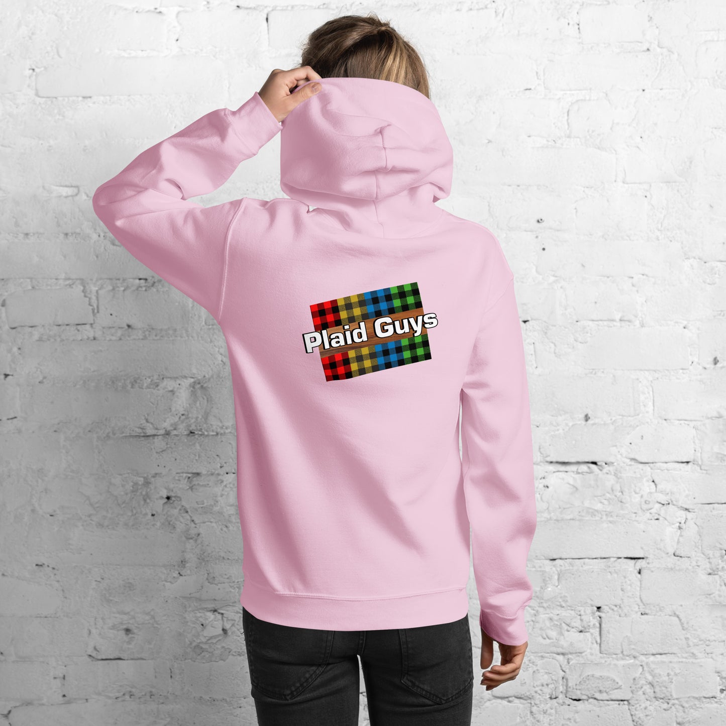 Unisex Hoodie - Plaid Guys Logos