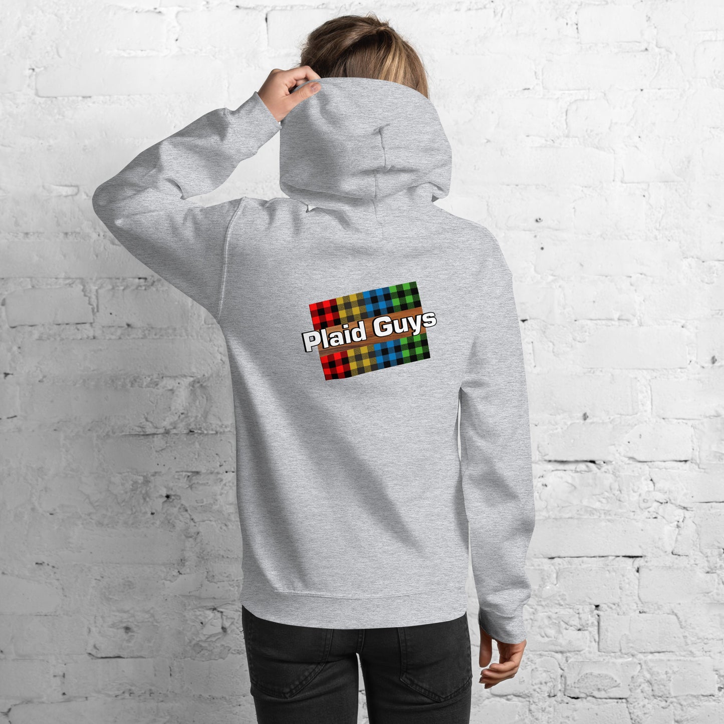 Unisex Hoodie - Plaid Guys Logos